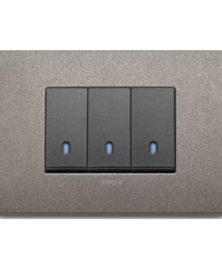 Classic plate 3M metal matt titanium 19653.04