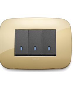 Classic plate 3M metal brushed brass  19653.12.01