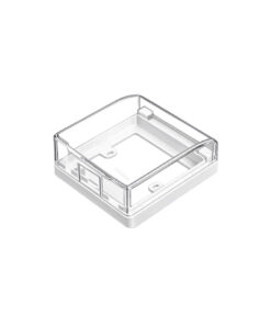 Mặt che mưa vuông chuẩn 86 màu trắng trong suốt IP44 HOMIN, HM-CN8644-T
