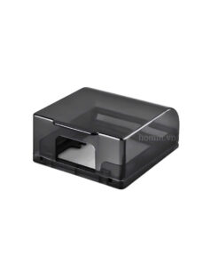 Mặt che mưa vuông chuẩn 86 màu đen trong suốt IP44 HOMIN, HM-CN8644-D