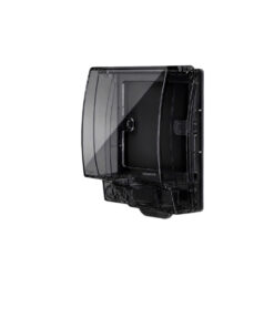 Mặt che mưa vuông chuẩn 86 IP55 HOMIN màu đen trong suốt, HM-CN8655-D