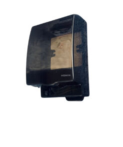 Mặt che mưa vuông chuẩn 86 IP55 HOMIN màu đen trong suốt, HM-CN865568-D