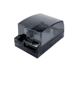 Mặt che mưa vuông chuẩn 86 IP55 HOMIN màu đen trong suốt, HM-CN865584-
