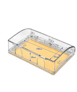 Mặt che nước tiêu chuẩn Anh 146 IP44 HOMIN màu trắng trong suốt, HM-CN146-T