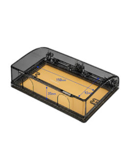 Mặt che nước tiêu chuẩn Anh 146 IP44 HOMIN màu đen trong suốt, HM-CN146-T