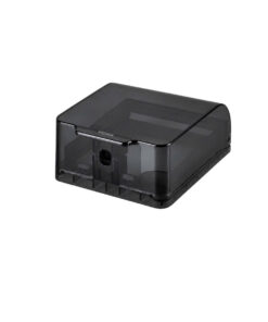 Mặt che mưa vuông chuẩn 86 IP55 cao cấp HOMIN màu đen trong suốt, HM-CN8655L-D