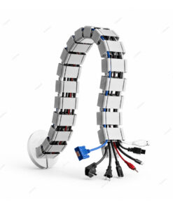 Ống luồn dây dạng khớp nối hình vuông màu xám, HOMIN OLDV-X